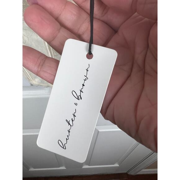 Hunter and Brown Bustier NWT L Corset Ivory Boning Lace Sexy Romantic Coquette - Picture 2 of 7